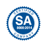 SA 8000:2014 certification logo